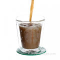 कॉफी के लिए 200 मिलीलीटर हस्तनिर्मित डबल वॉल ग्लास कप